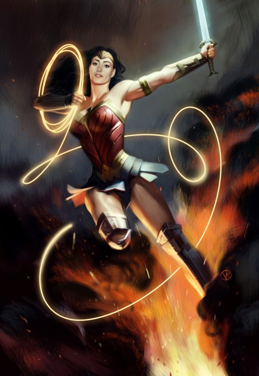 Comic Cover «Wonder Woman» von Viktor Kalvachev.