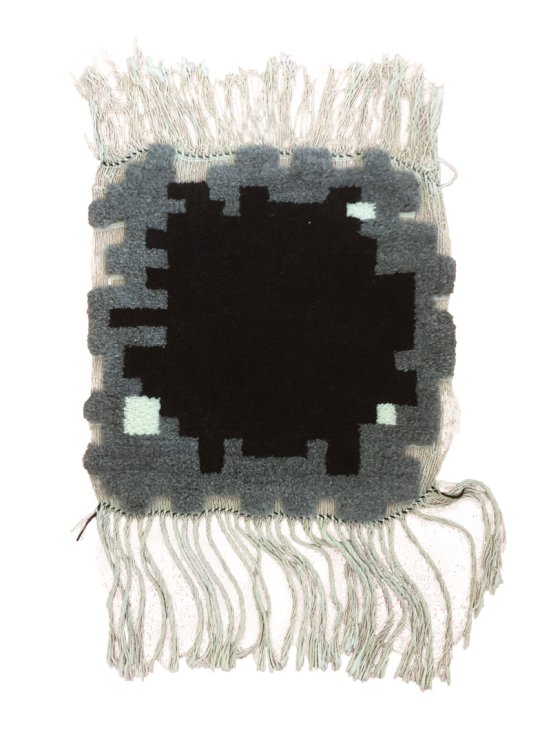 Handgewebter Woll-Berberteppich von Salomé Bäumlin.
