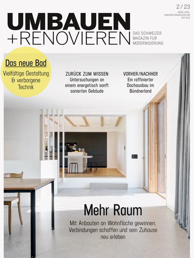 Titelbild/Cover der Ausgabe UMBAUEN+RENOVIEREN 2/23